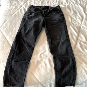 American Eagle Stretch Jeans-Black | Size 6 Regular | Straight Leg | High Waist